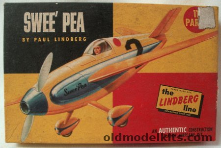 Lindberg 1/48 Swee' Pea  Goodyear Trophy Midget Air Racer, 402-29 plastic model kit
